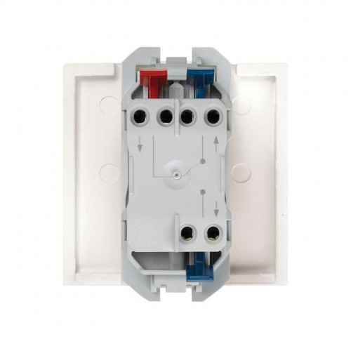 Conmutador pulsante 10AX 230V~ con sistema de embornamiento rápido blanco Simon 270