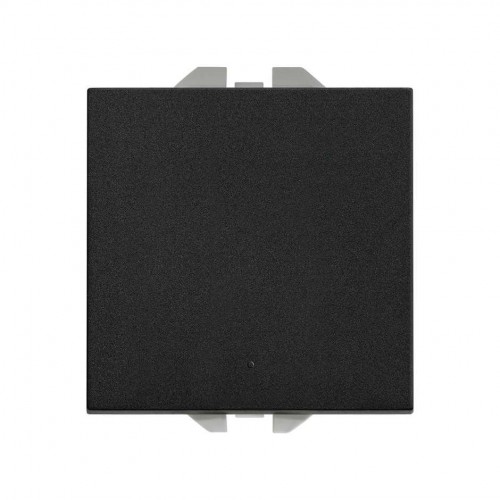 Conmutador pulsante 10AX 230V~ con sistema de embornamiento rápido negro mate Simon 270