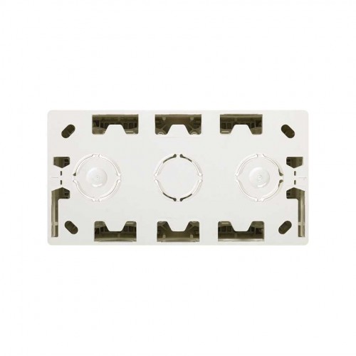 Caja de superficie compacta para 2 elementos negro mate Simon 270
