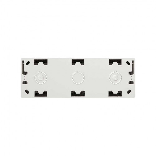 Caja de superficie compacta para 3 elementos negro mate Simon 270