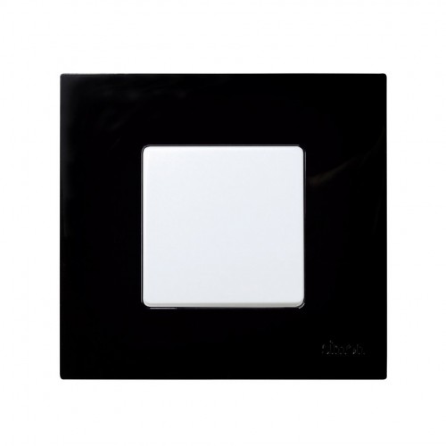 Funda intercambiable para marco 1 elemento negro Simon 27 Play