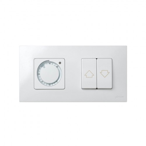 Marco compacto para 2 elementos blanco con bastidor Simon 27 Play
