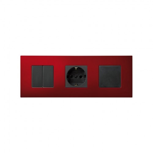 Funda intercambiable para marco 3 elementos rojo artic Simon 27 Play