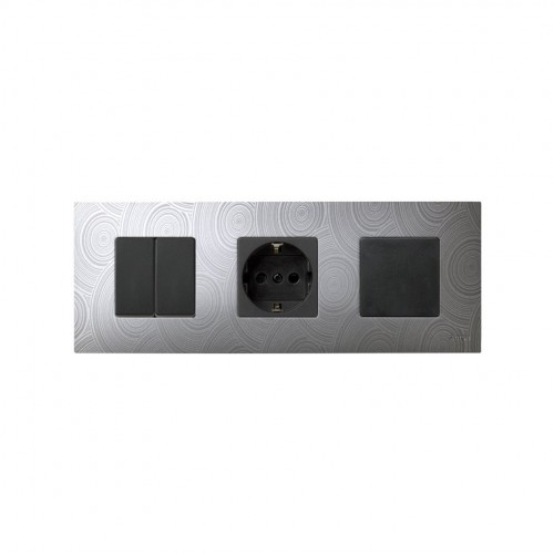 Funda intercambiable para marco 3 elementos gris helios Simon 27 Play