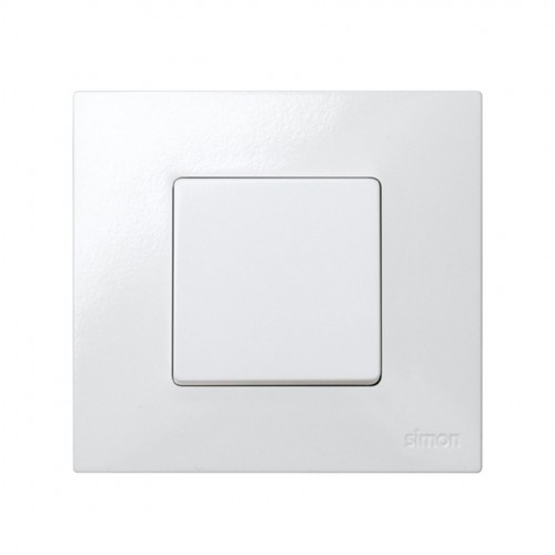Base para caja pared de superficie para 1 elemento blanco Simon 27 Play
