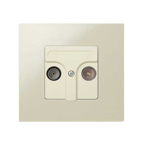 Placa para tomas inductivas de R-TV marfil Simon 27 Play