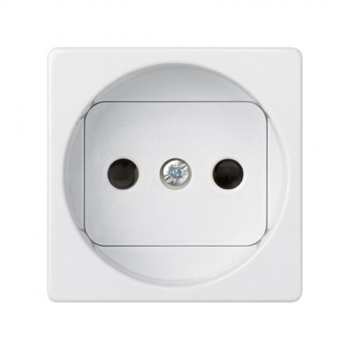Base de enchufe bipolar 16 A 250V~ con dispositivo seguridad y embornamiento a tornillo blanco Simon 27 Play