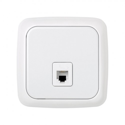 Toma telefónica con 4 contactos RJ11 blanco Simon 31