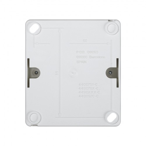 Pulsador monobloc IP55 10AX 250V~ con sistema de embornamiento rápido blanco Simon Aqua