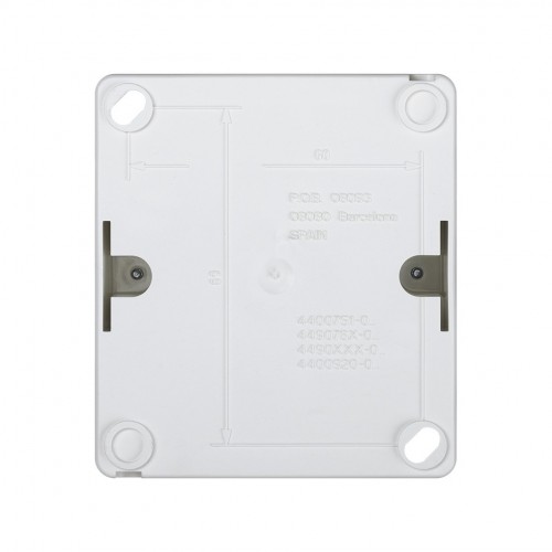 Conmutador monobloc IP55 10AX 250V~ con sistema de embornamiento rápido blanco Simon Aqua