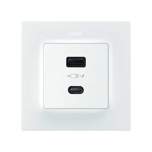 Cargador USB doble A+C 30W Power Delivery Simon 75