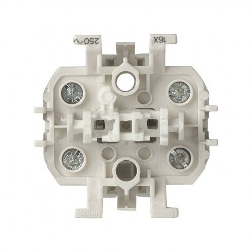 Interruptor bipolar 16 AX 250V~ con sistema de embornamiento a tornillo
