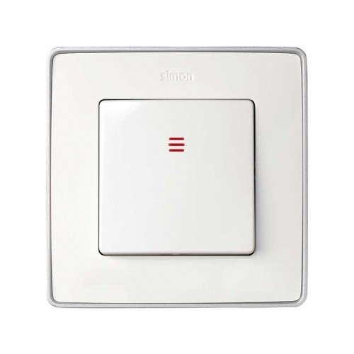 Conmutador 10 AX 250V~ con luminoso incorporado y sistema de embornamiento rápido