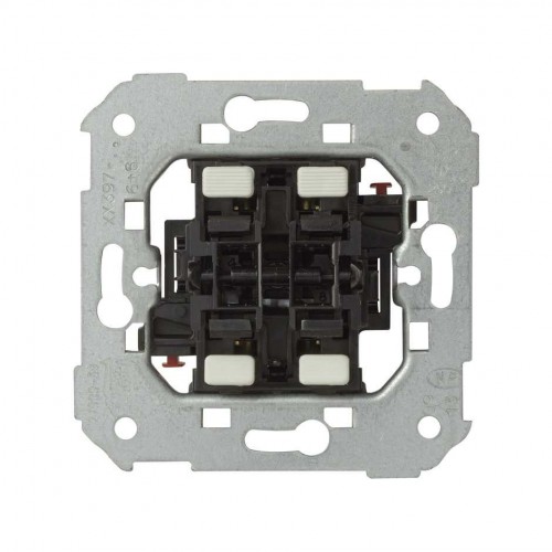 Grupo de 2 conmutadores 10 AX 250V~ con sistema de embornamiento rápido