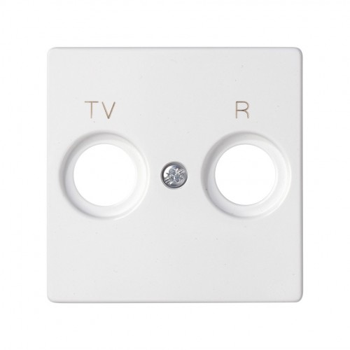 Placa para tomas inductivas de R-TV blanco mate Simon 82 Concept