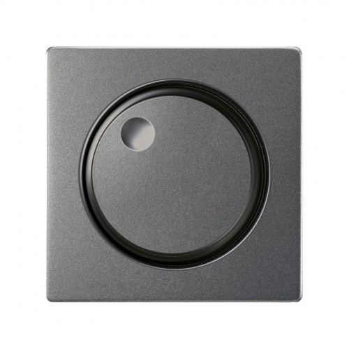 Placa para los mecanismos electrónicos giratorios titanio Simon 82 Concept