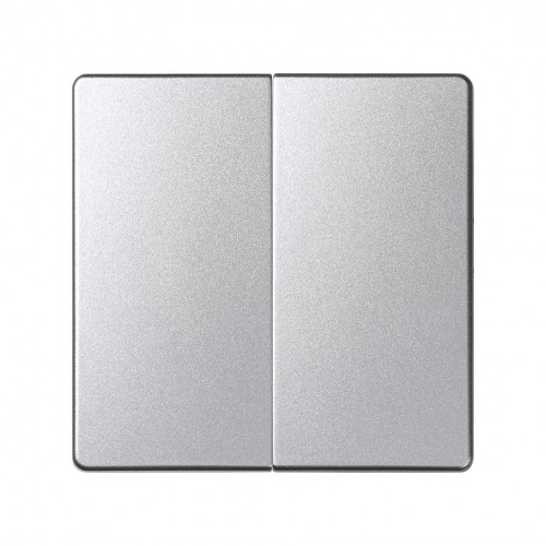 Conjunto semi-montado de 2 conmutadores 10 AX 250~ con sistema de embornamiento rápido aluminio frío Simon 82 Concept