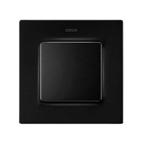 Marco para 1 elemento negro mate Simon 82 Concept