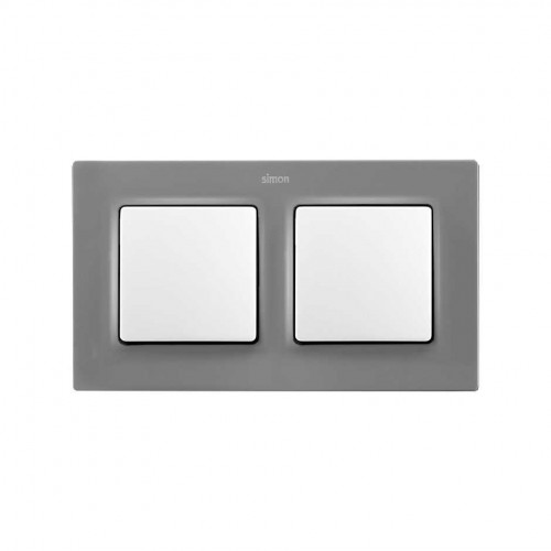 Marco para 2 elementos gris Simon 82 Concept
