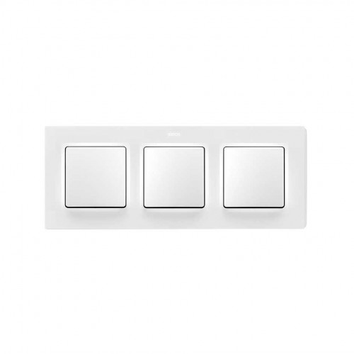 Marco para 3 elementos blanco mate Simon 82 Concept
