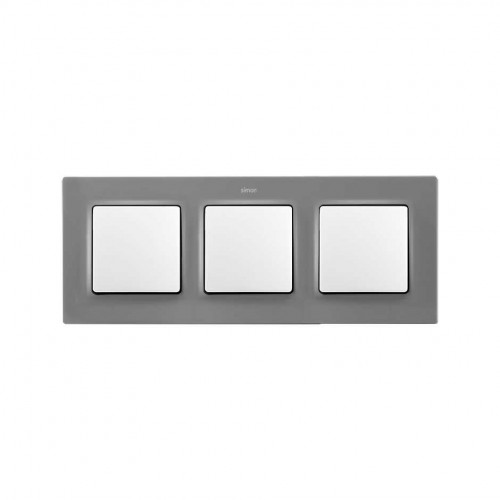 Marco para 3 elementos gris Simon 82 Concept