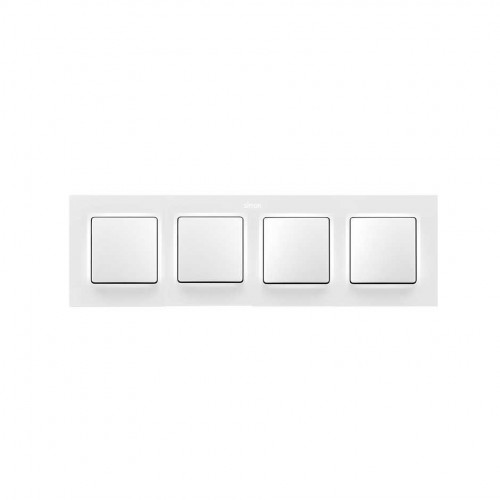 Marco para 4 elementos blanco mate Simon 82 Concept