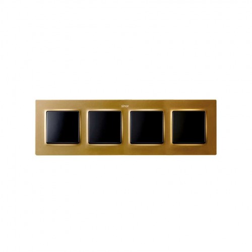 Marco para 4 elementos oro Simon 82 Concept