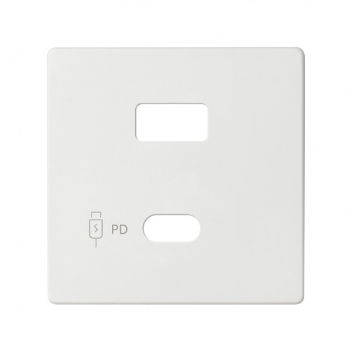 Placa para cargador USB A+C Quickcharge blanco mate Simon 82 Concept
