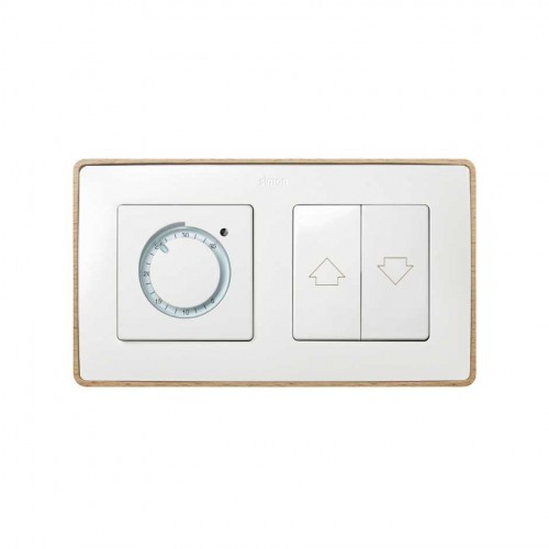 Marco para 2 elementos blanco base madera haya Simon 82 Detail Select