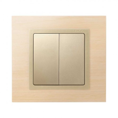 Tecla doble para mecanismos de mando cava Simon 82