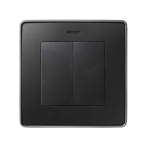 Tecla doble para mecanismos de mando grafito Simon 82