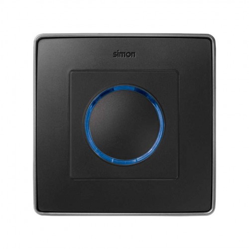 Placa para los mecanismos electrónicos de tacto con luminoso azul grafito Simon 82