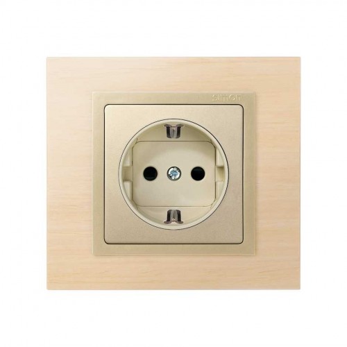 Tapa con dispositivo de seguridad para la base de enchufe schuko cava Simon 82