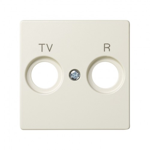 Placa para tomas inductivas de R-TV marfil Simon 82