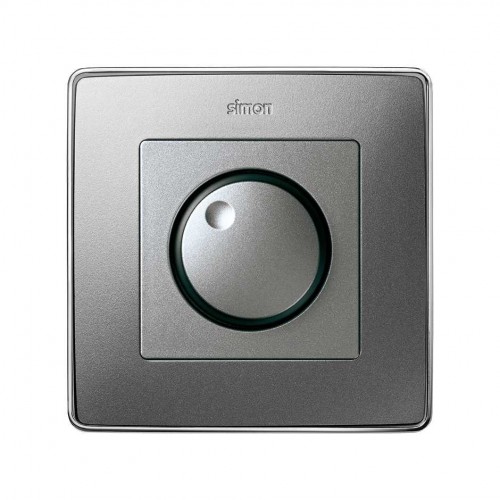 Placa para los mecanismos electrónicos giratorios aluminio frío Simon 82 Detail