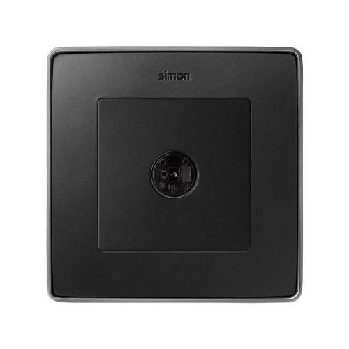 Tapa para mecanismos de llave-altavoz mono grafito Simon 82