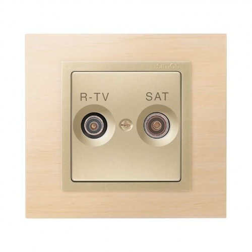 Placa para tomas inductivas de R-TV+SAT cava Simon 82