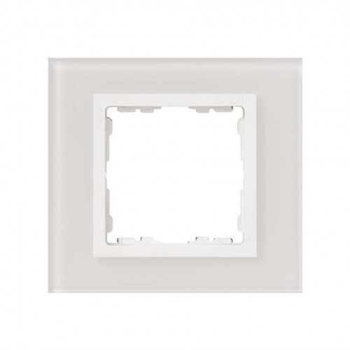 Marco para 1 elemento cristal blanco interior blanco Simon 82 Nature