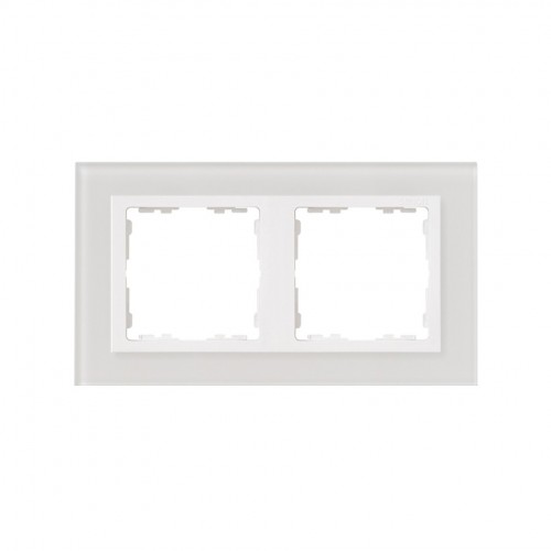Marco para 2 elementos cristal blanco interior blanco Simon 82 Nature