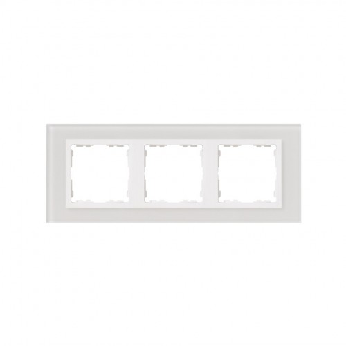 Marco para 3 elementos cristal blanco interior blanco Simon 82 Nature