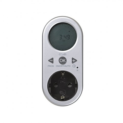 PROGRAMADOR DIGITAL DIARIO ALUMINIO 16A 230V/50Hz BLANCO Coati