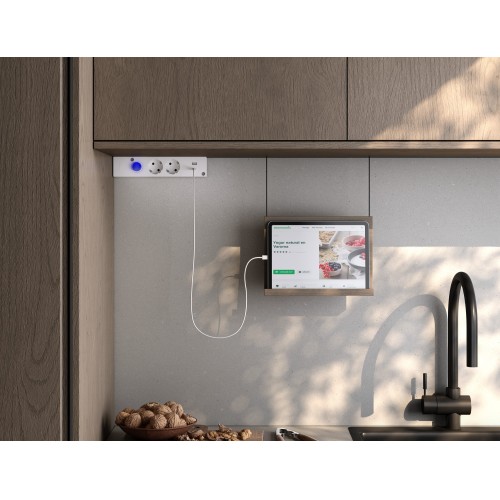 BASE MULTIFIX CON 2 TOMAS SCHUKO + 2 USB (A+C) QC