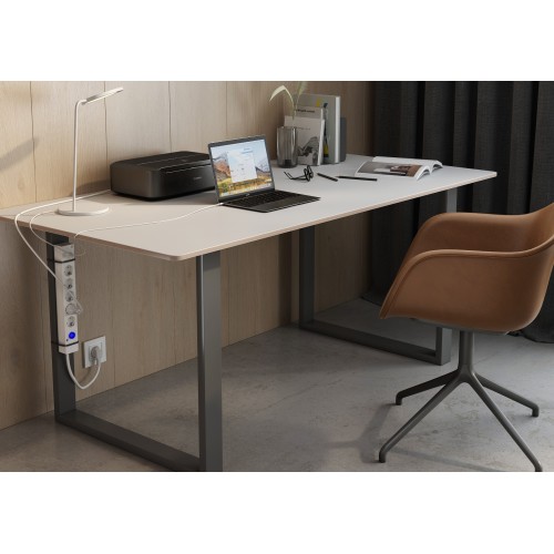 BASE MULTIFIX CON 5 TOMAS SCHUKO + 2 USB (A+C) QC