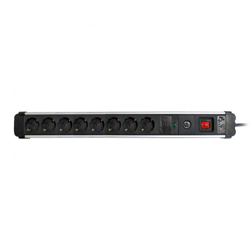 BASE MÚLTIPLE EXTRAPOWER 8 TOMAS 16A 250V~ ALUMINIO C/PROT. SOBRETENSIONES 1,5M CABLE H05VV-F 3G1,5MM² SIMON BRICO