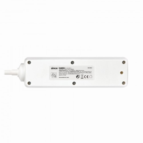 BASE 3 TOMAS TT INT.CABLE 2M BLANCO(FAJ)