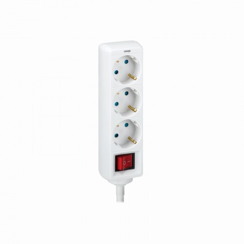 BASE 3 TOMAS TT INT.CABLE 2M BLANCO(FAJ)