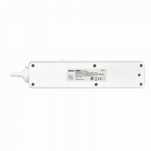 BASE 4 TOMAS TT INT.CABLE 2M BLANCO(FAJ)