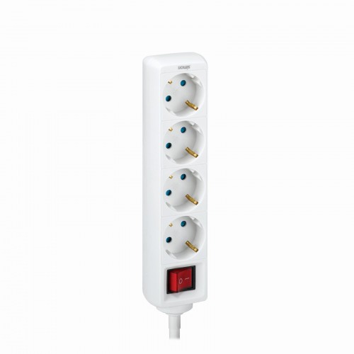 BASE 4 TOMAS TT INT.CABLE 2M BLANCO(FAJ)