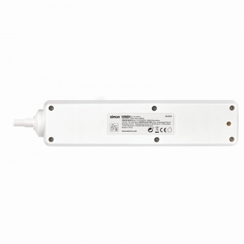 BASE 4 TOMAS TT INT.CABLE 3M BLANCO(FAJ)