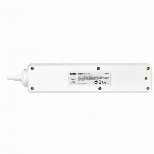 BASE 4 TOMAS TT INT.CABLE 5M BLANCO(FAJ)